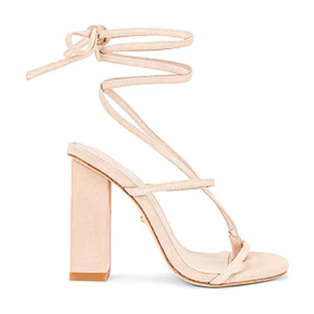 NEW | RAYE Briar Suede Nude Block Heels